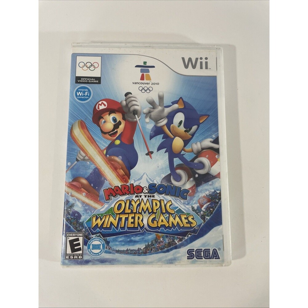 Mario & Sonic at the Olympic Winter Games Nintendo Wii Complete Cib Tested